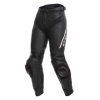 Dainese DELTA 3 LADY dámské kožené kalhoty černé/bílé vel.38